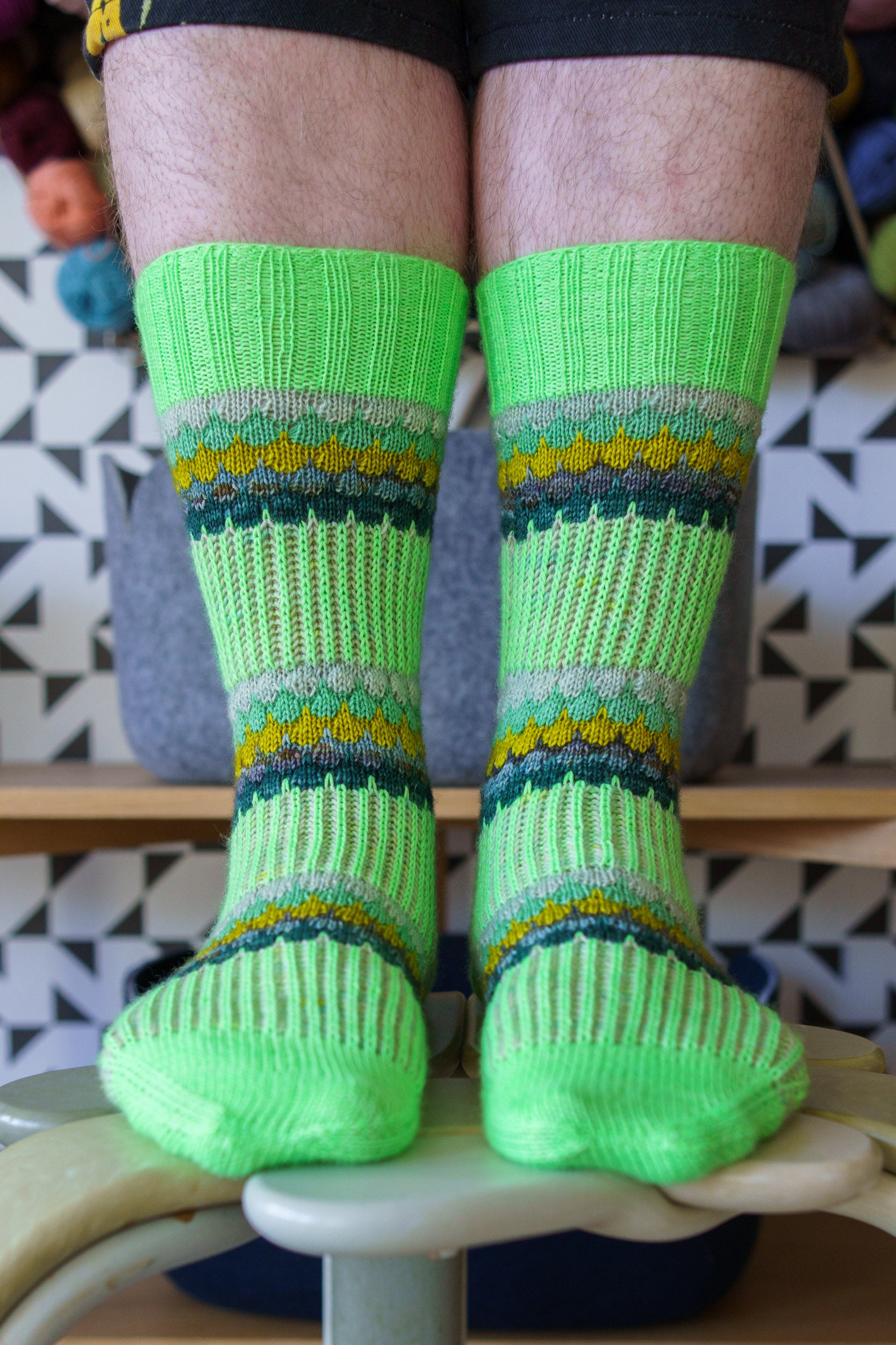 Bubbles & Brioche Socks