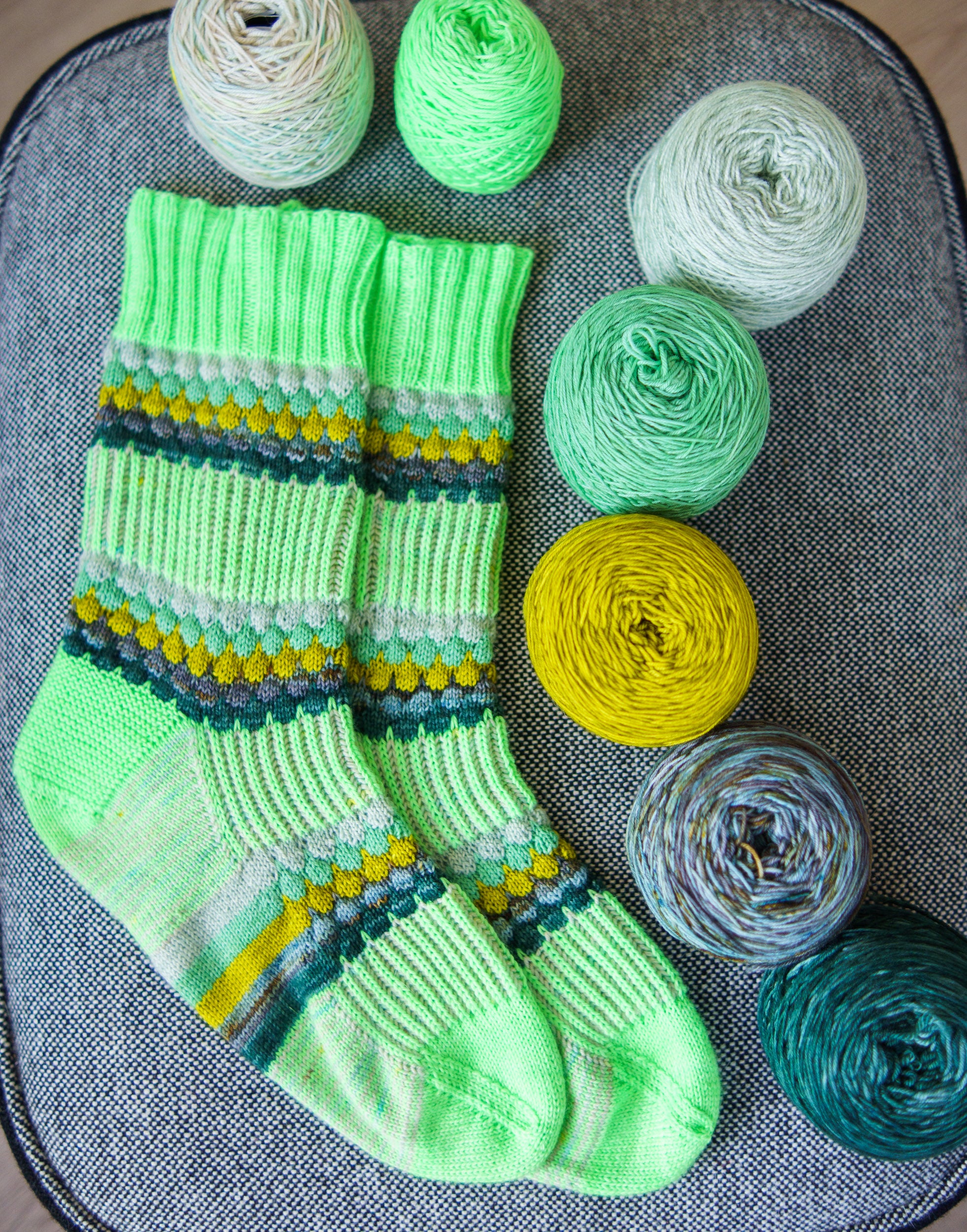 Bubbles & Brioche Socks