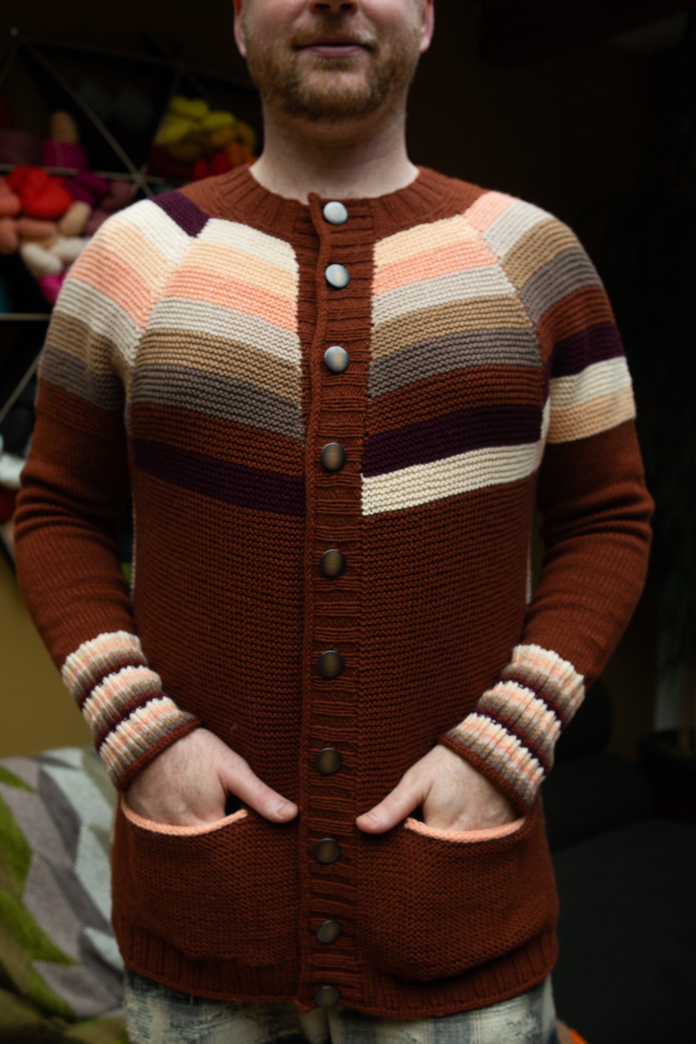 Fragmentation Cardigan