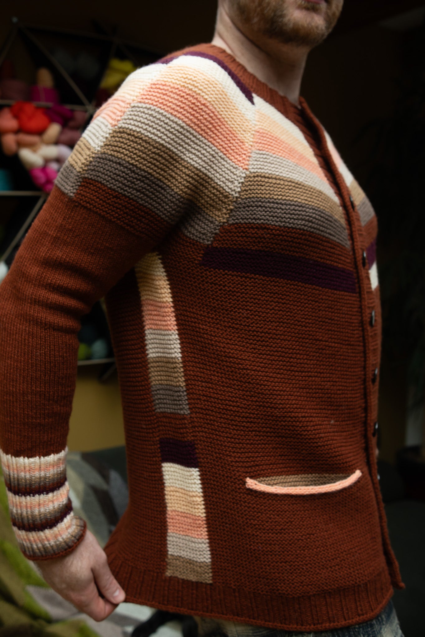 Fragmentation Cardigan