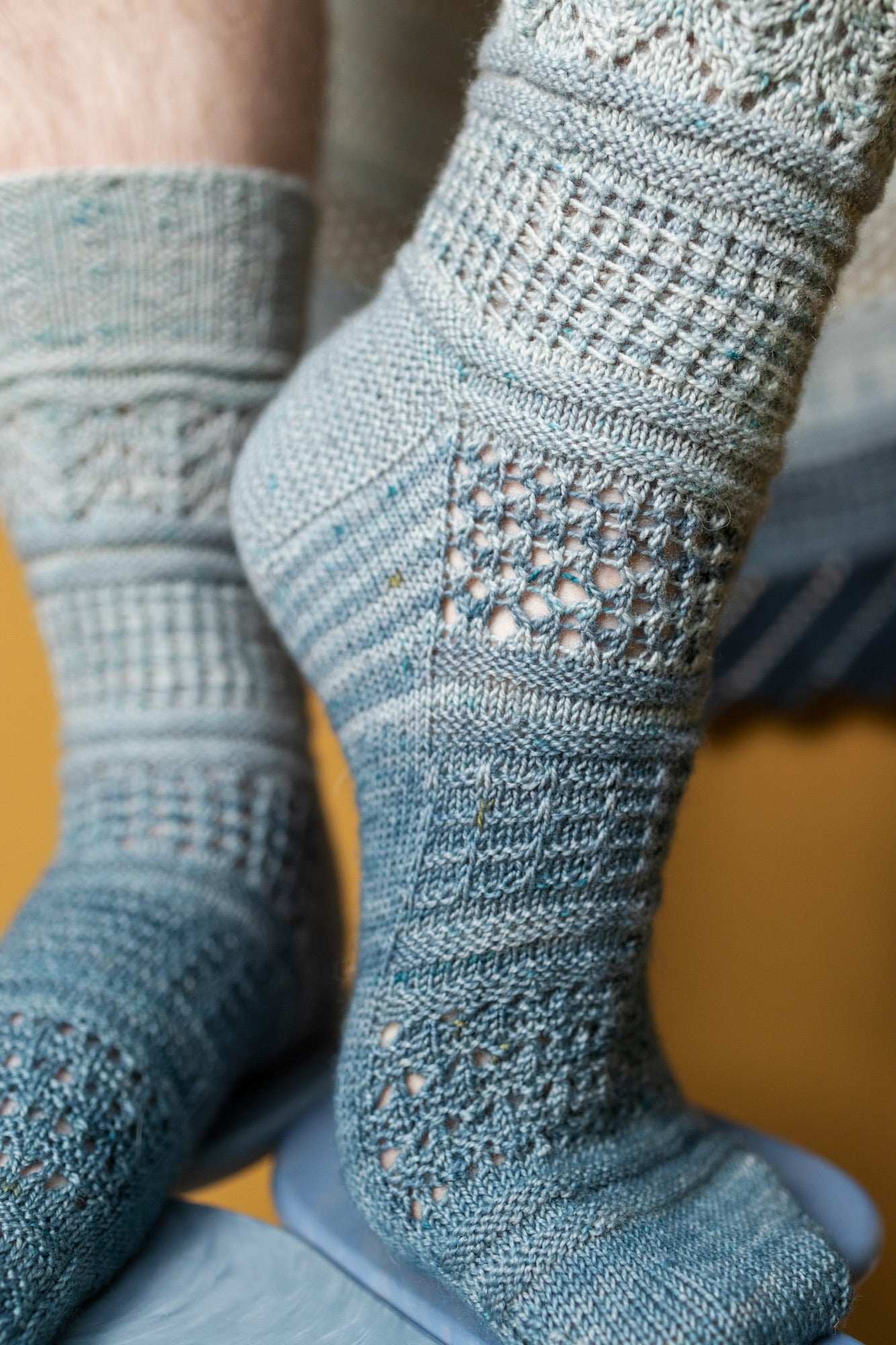 Glittering Snowscape Socks