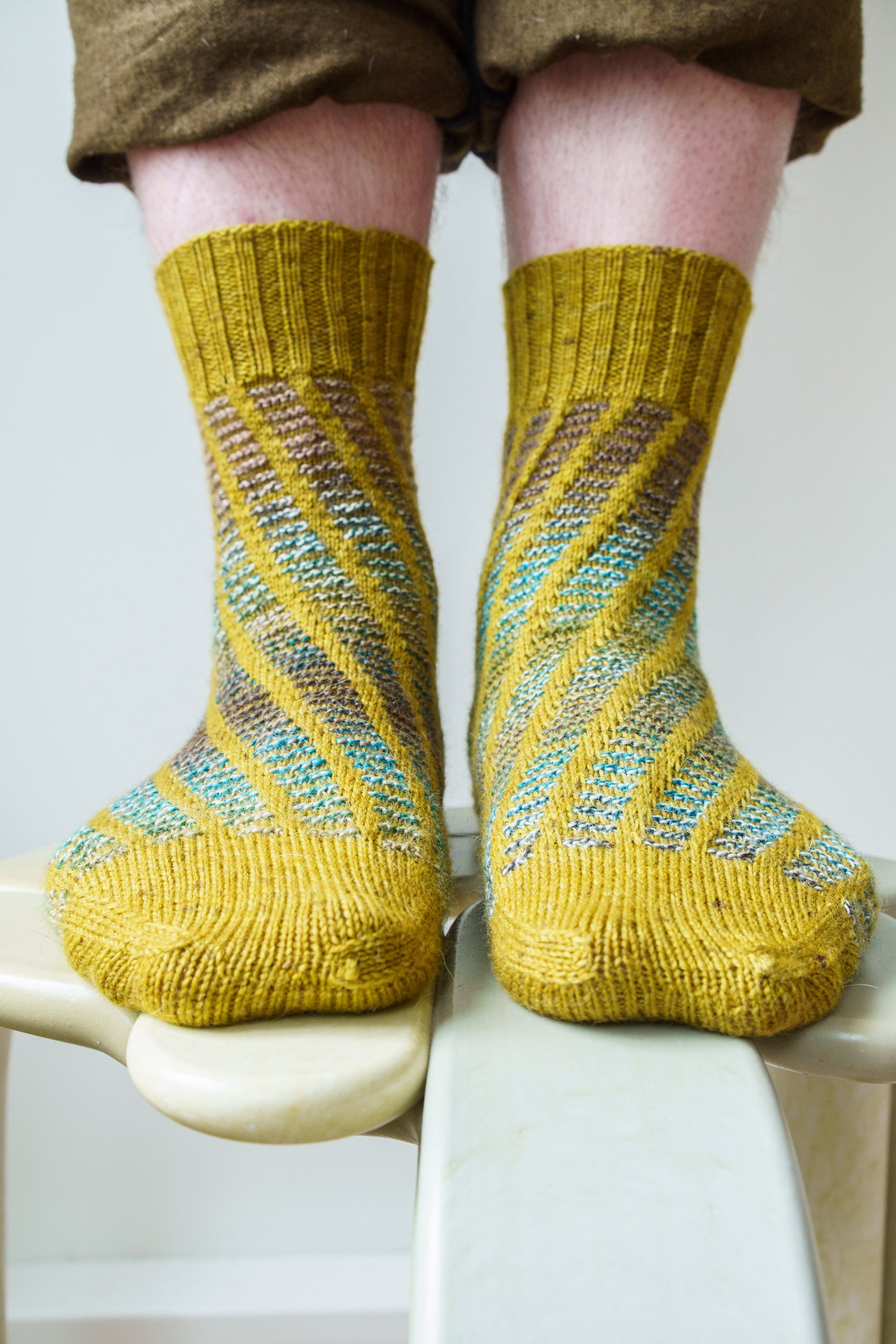 Spiral Splash Socks