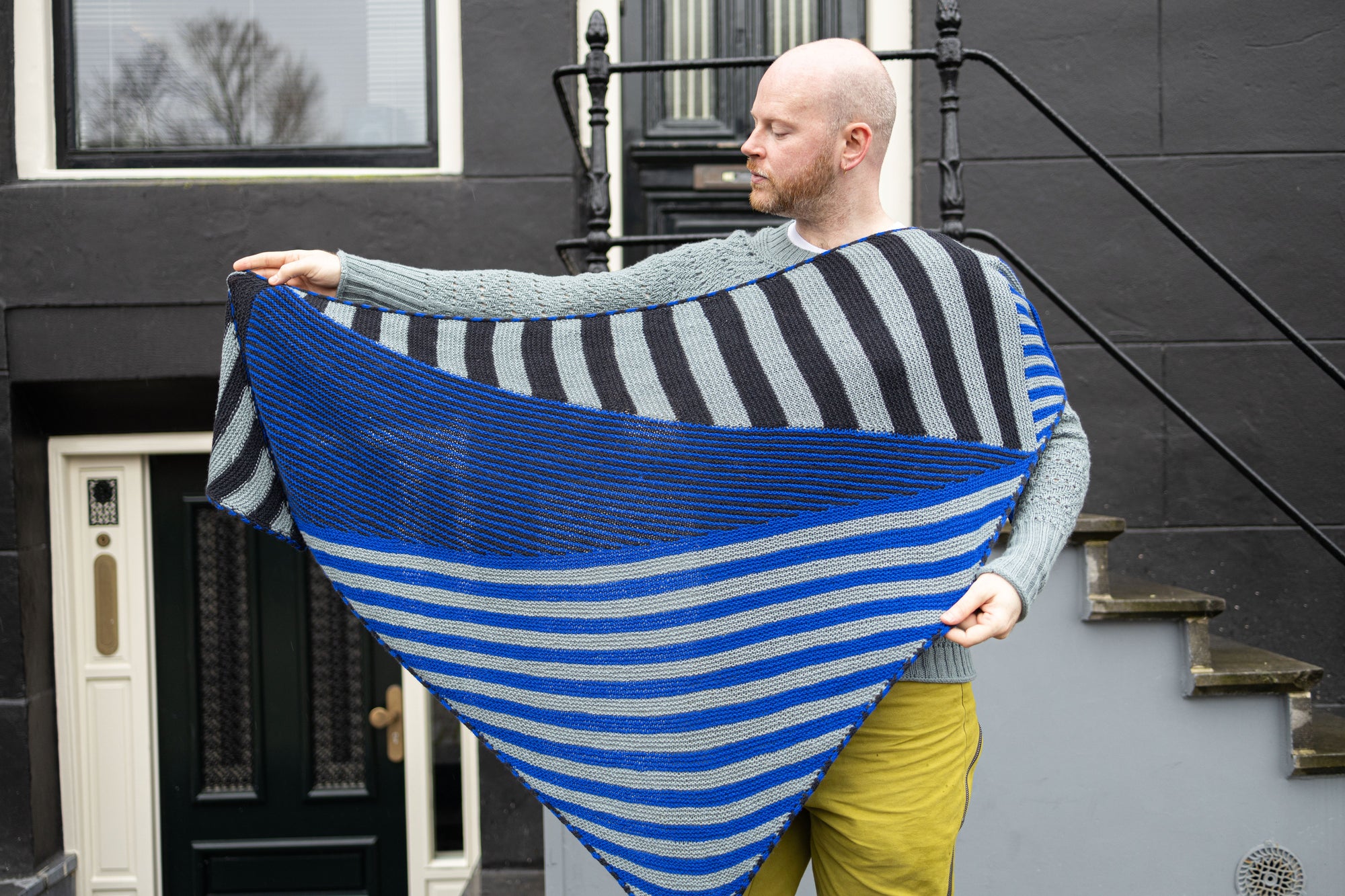 Stripeometry Shawl