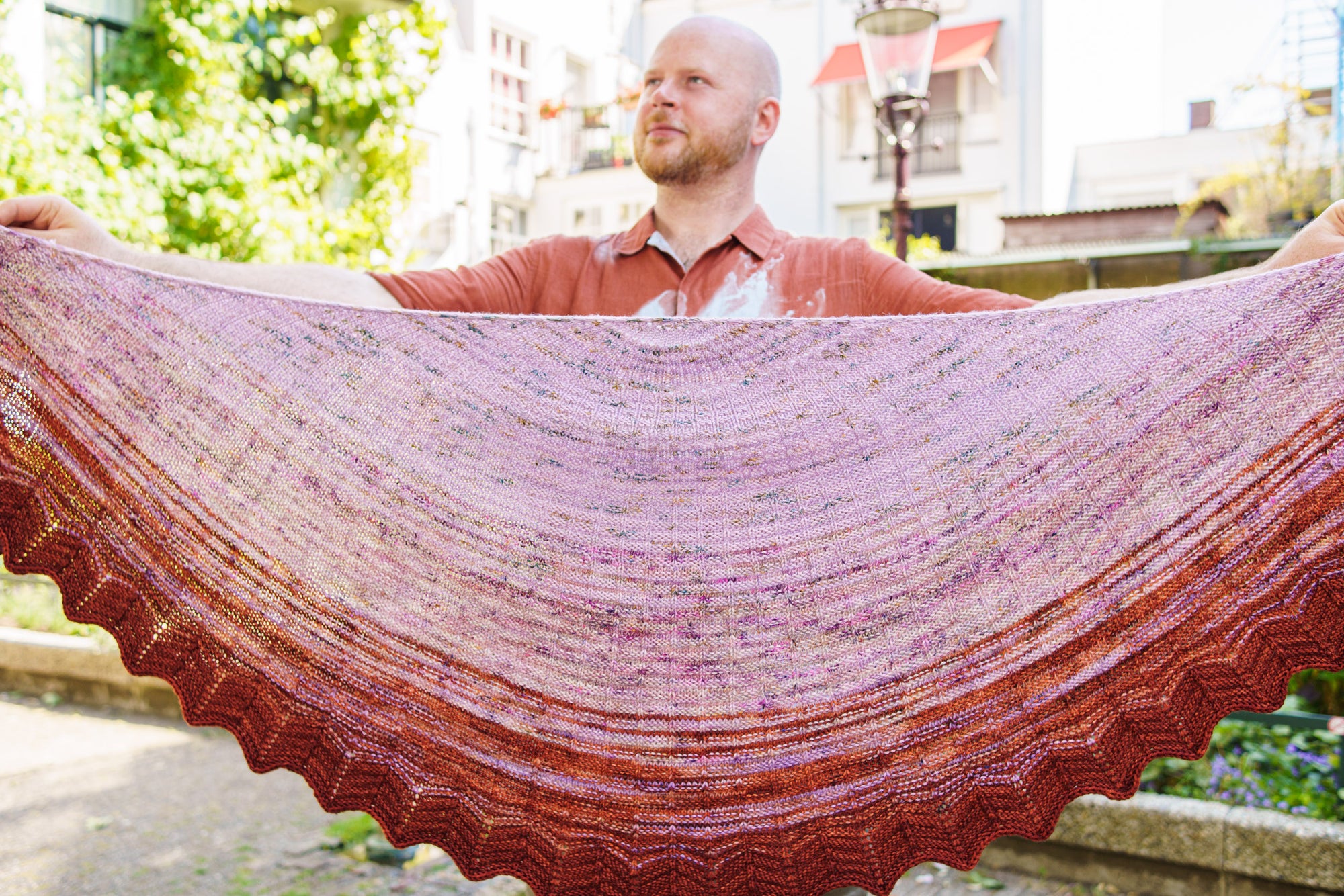 Woolly Waffle Shawl