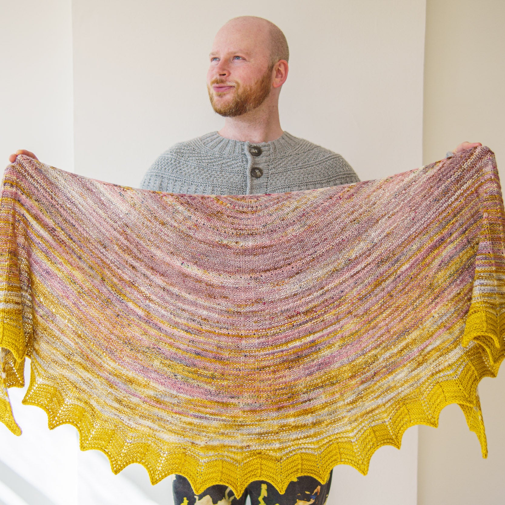 Woolly Waffle Shawl