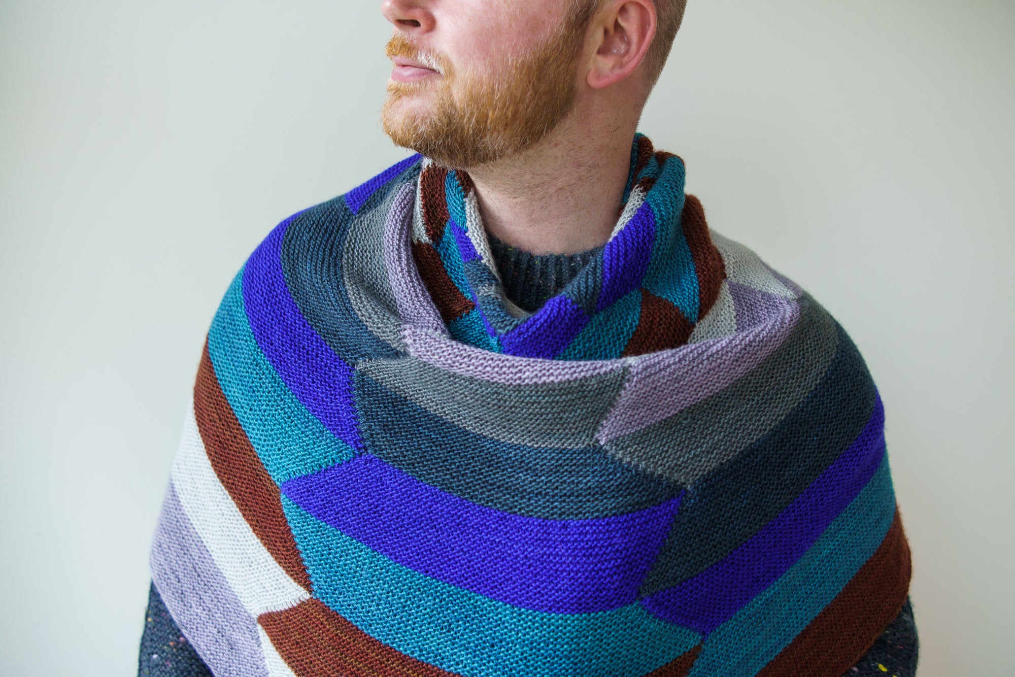 Striped Thundercloud Shawl