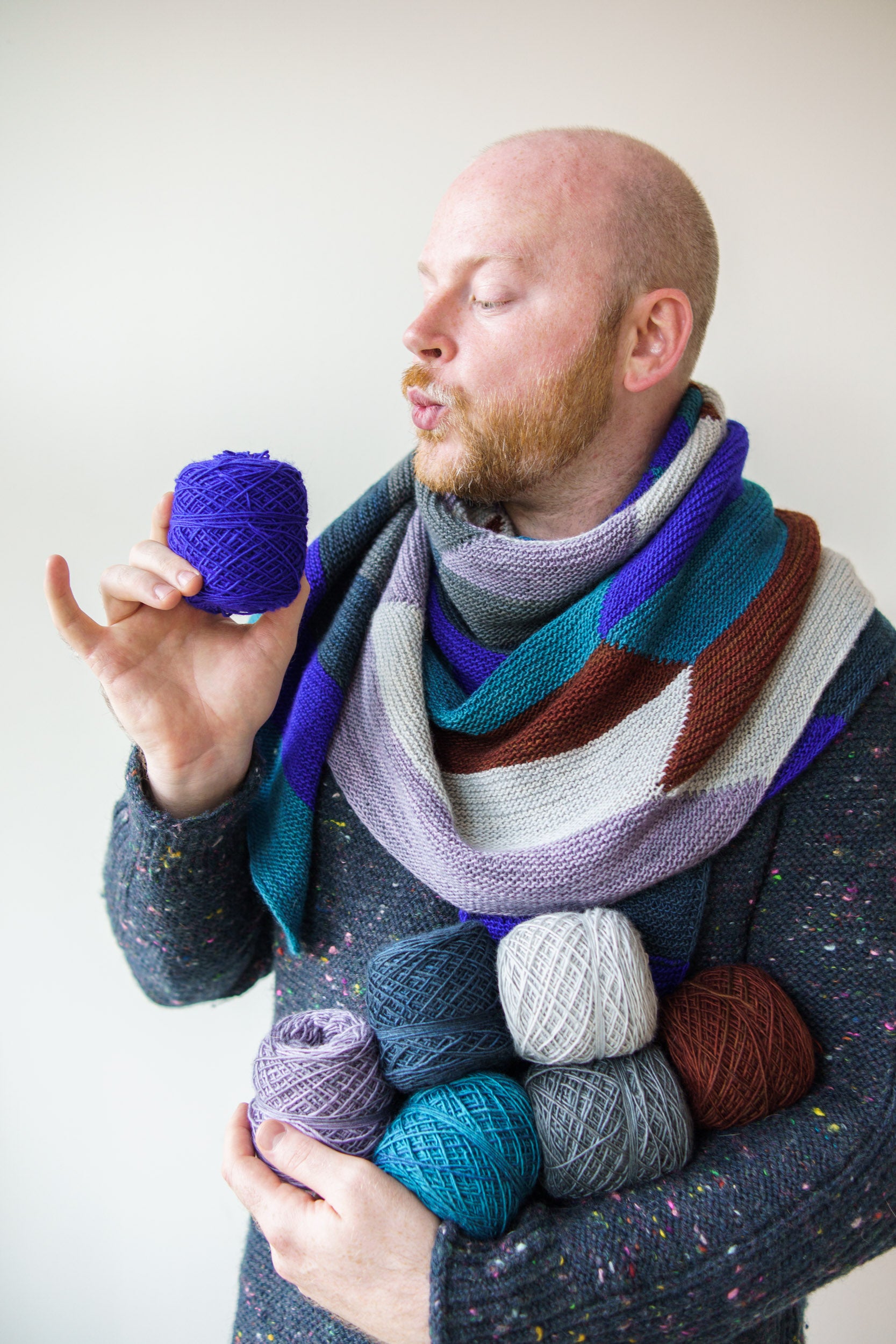 Striped Thundercloud Shawl