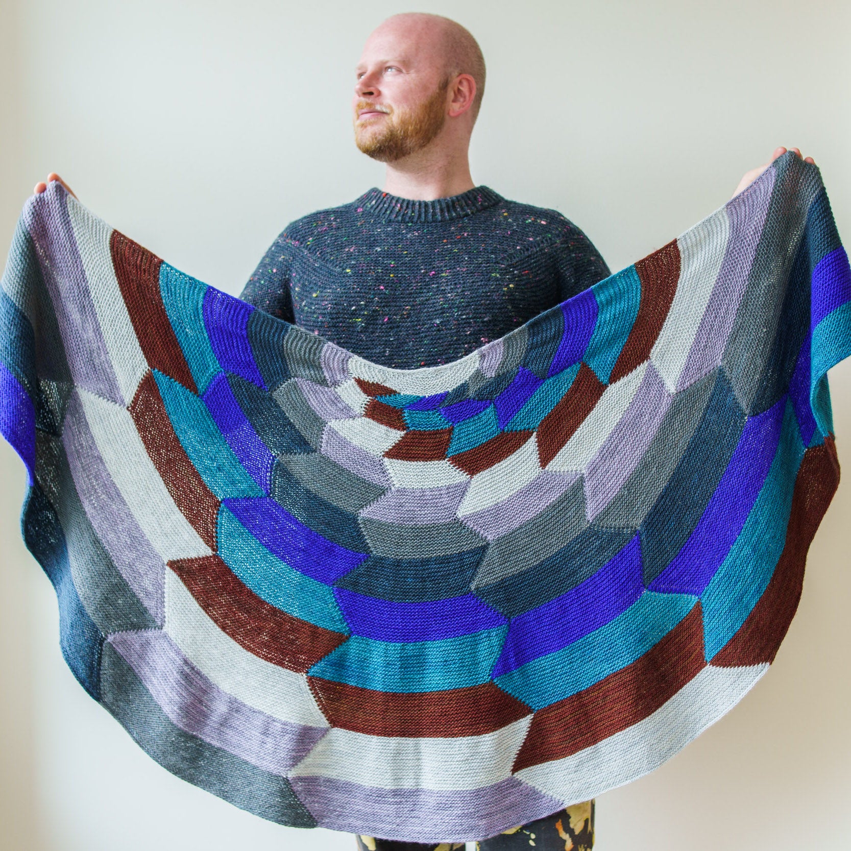 Striped Thundercloud Shawl