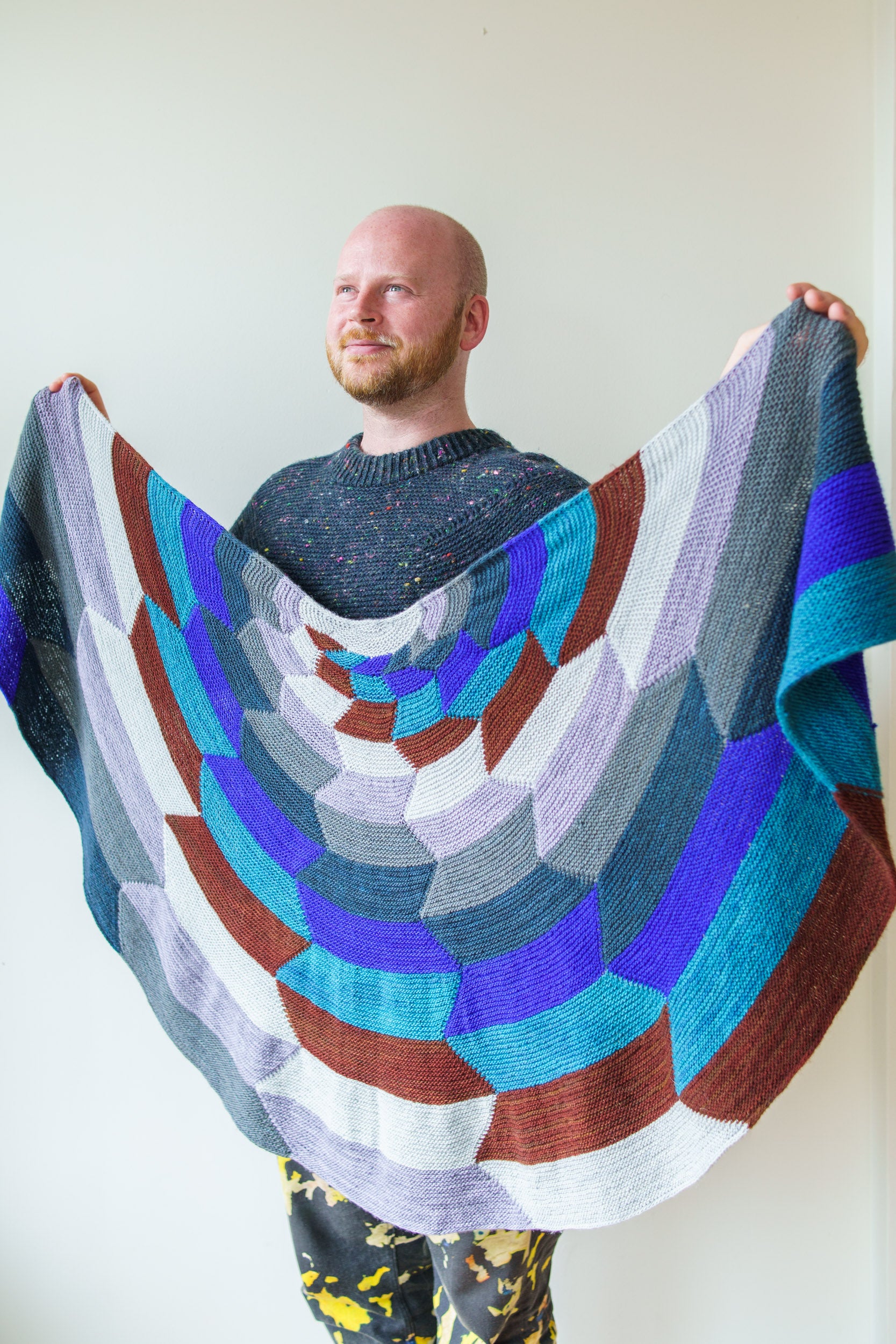 Striped Thundercloud Shawl