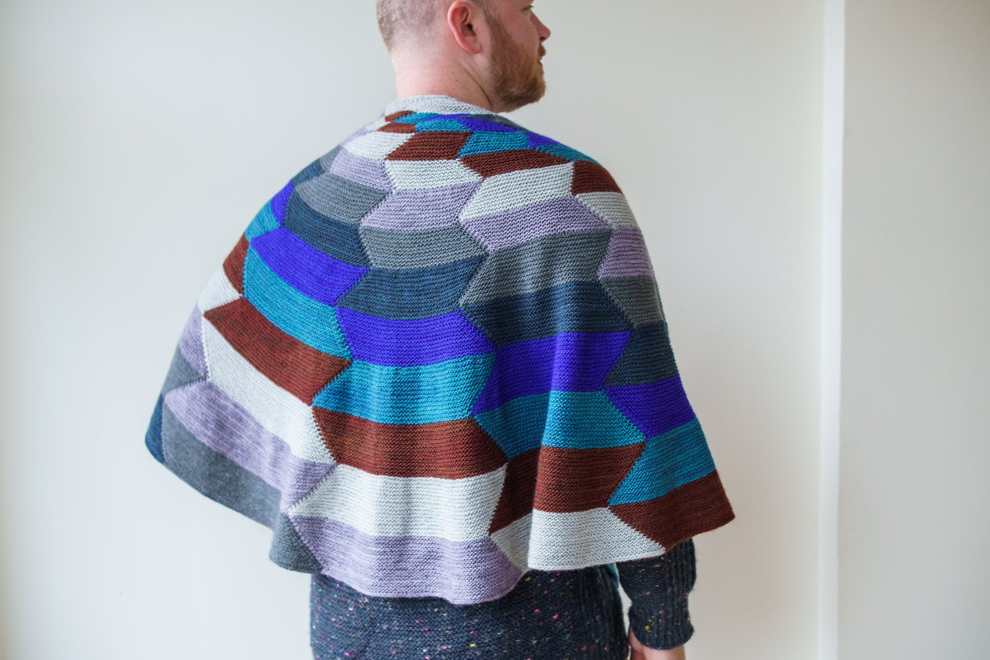 Striped Thundercloud Shawl