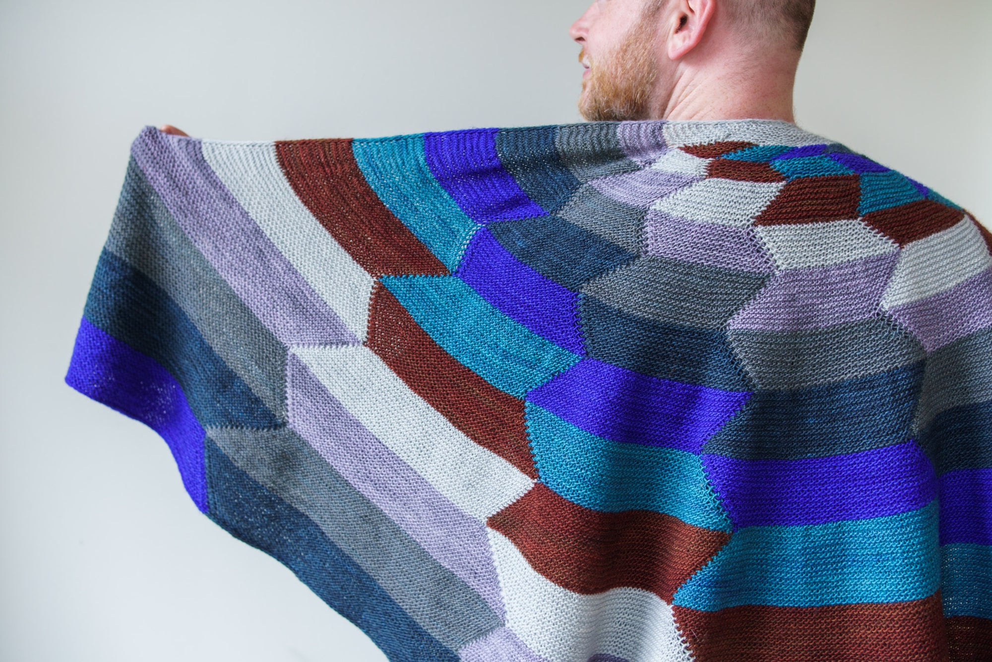 Striped Thundercloud Shawl