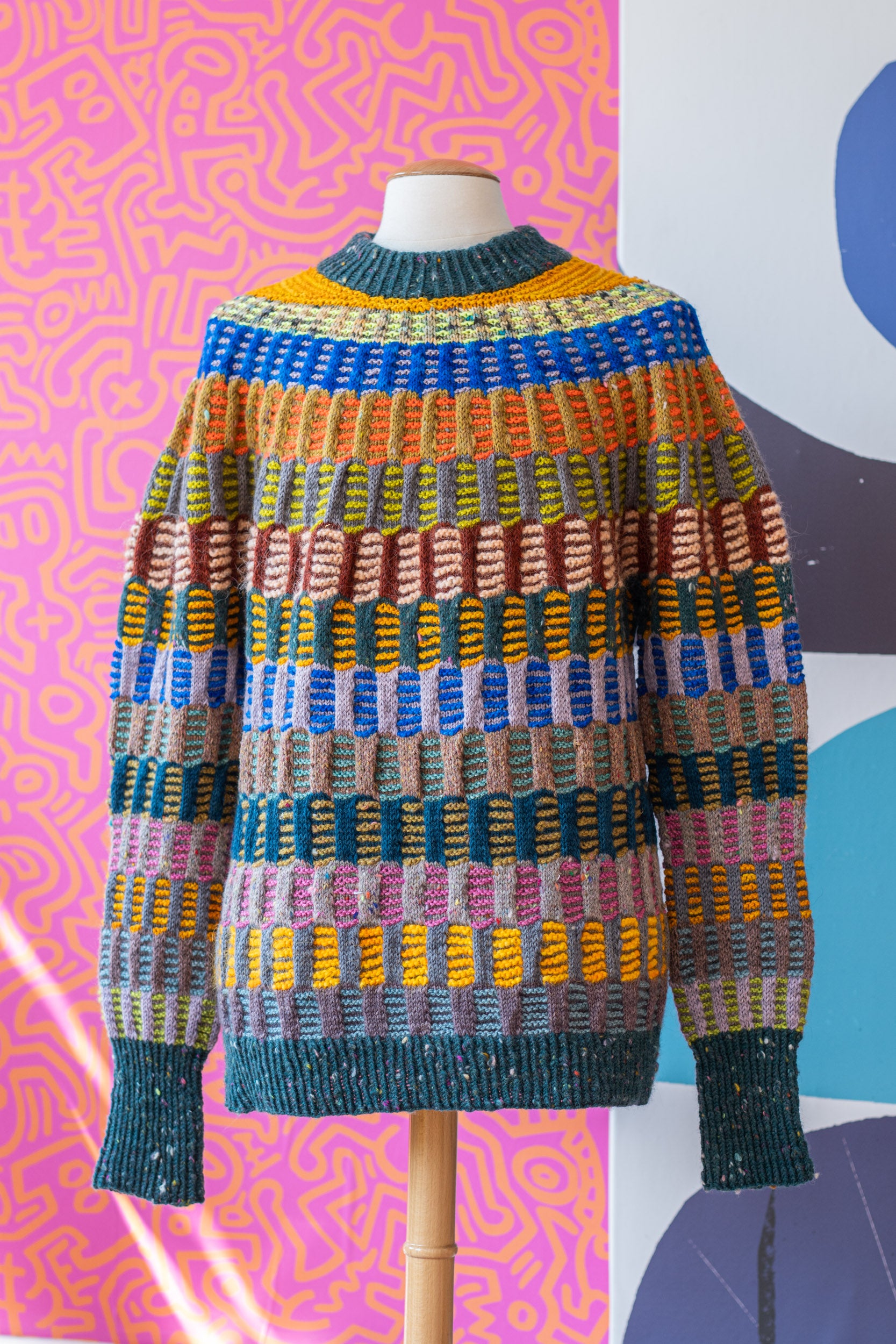 Painting Columns Sweater