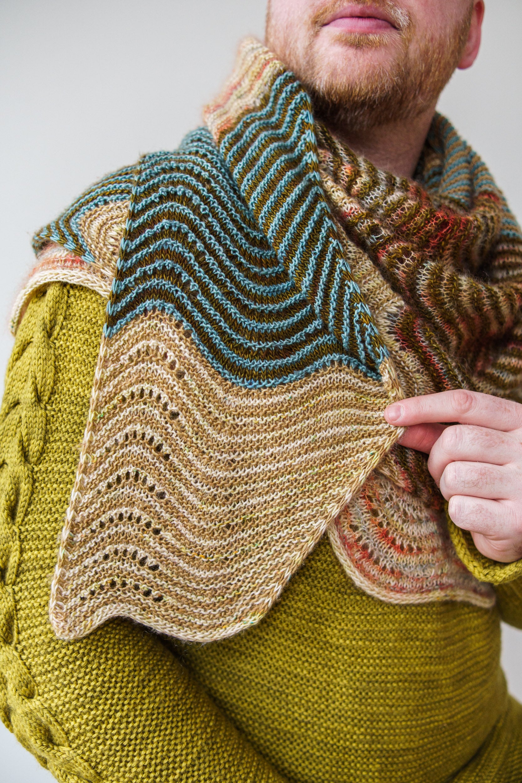 Mohair Spice Shawl