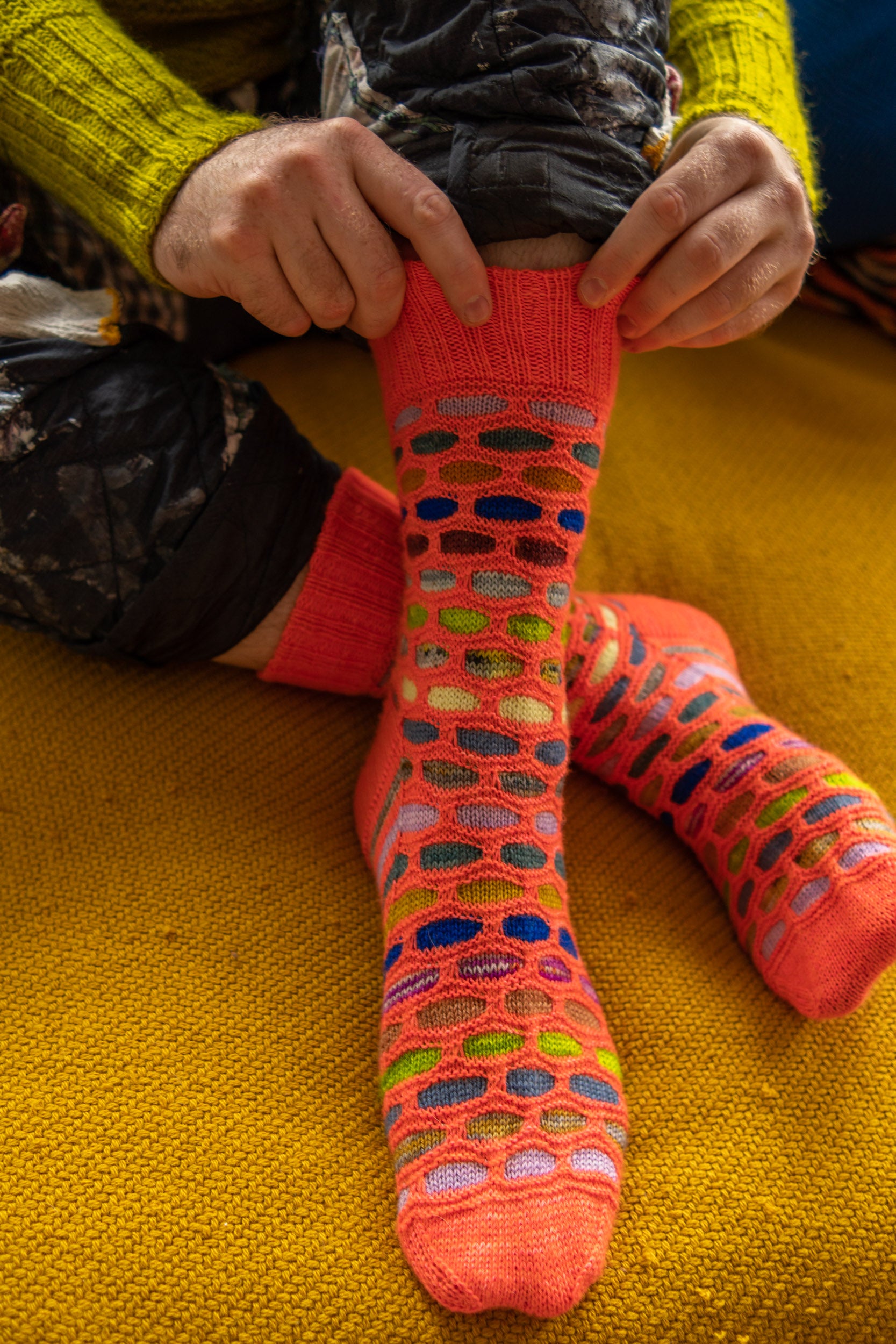 Painting Bricks Socks