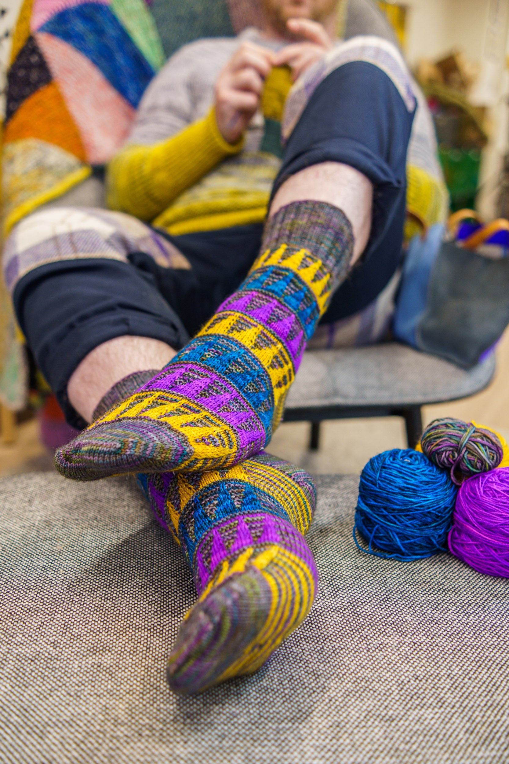 Painting Triangles Socks