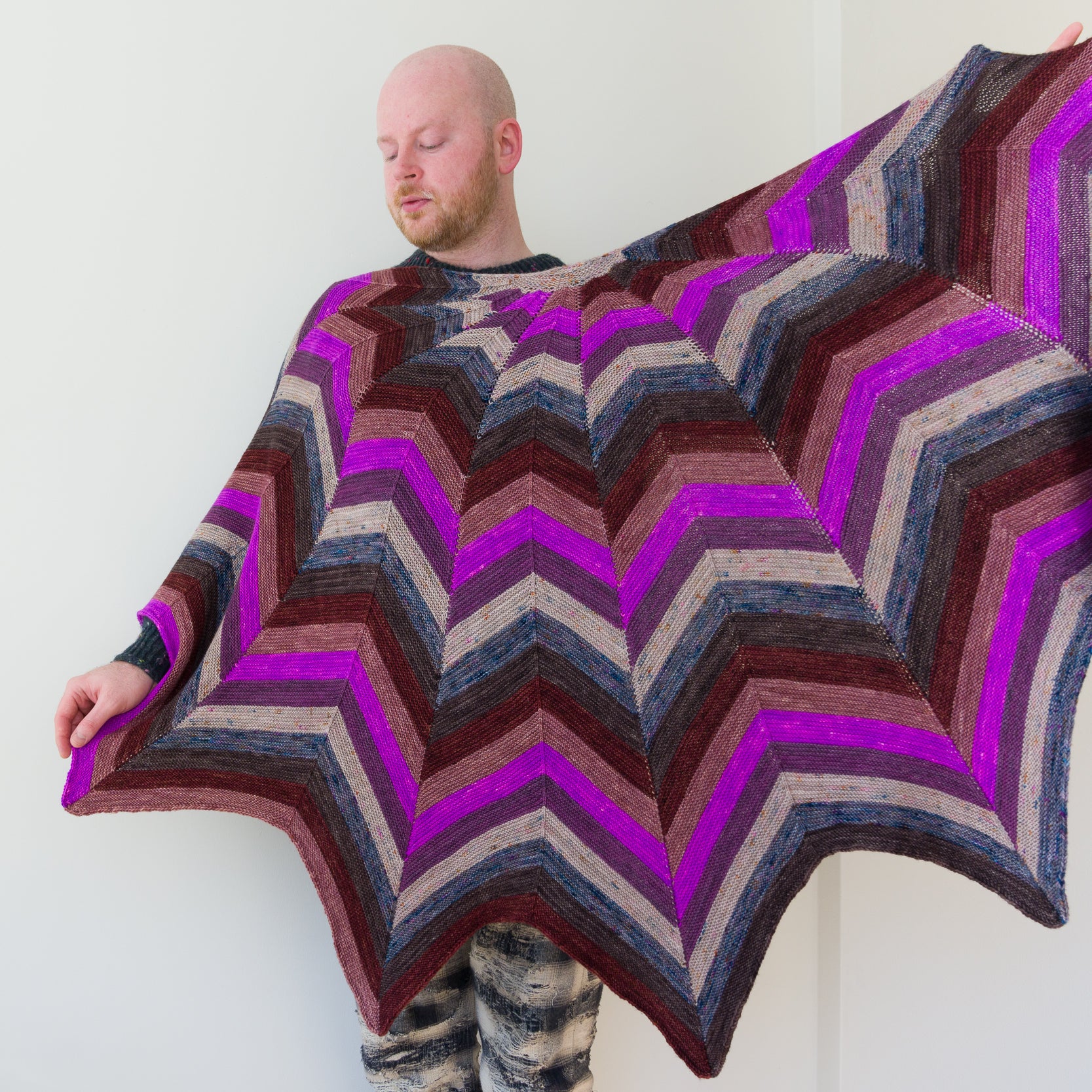 Shifting Chevrons Shawl