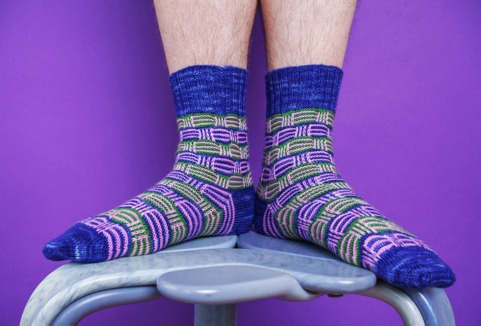 Striped Tiles Socks