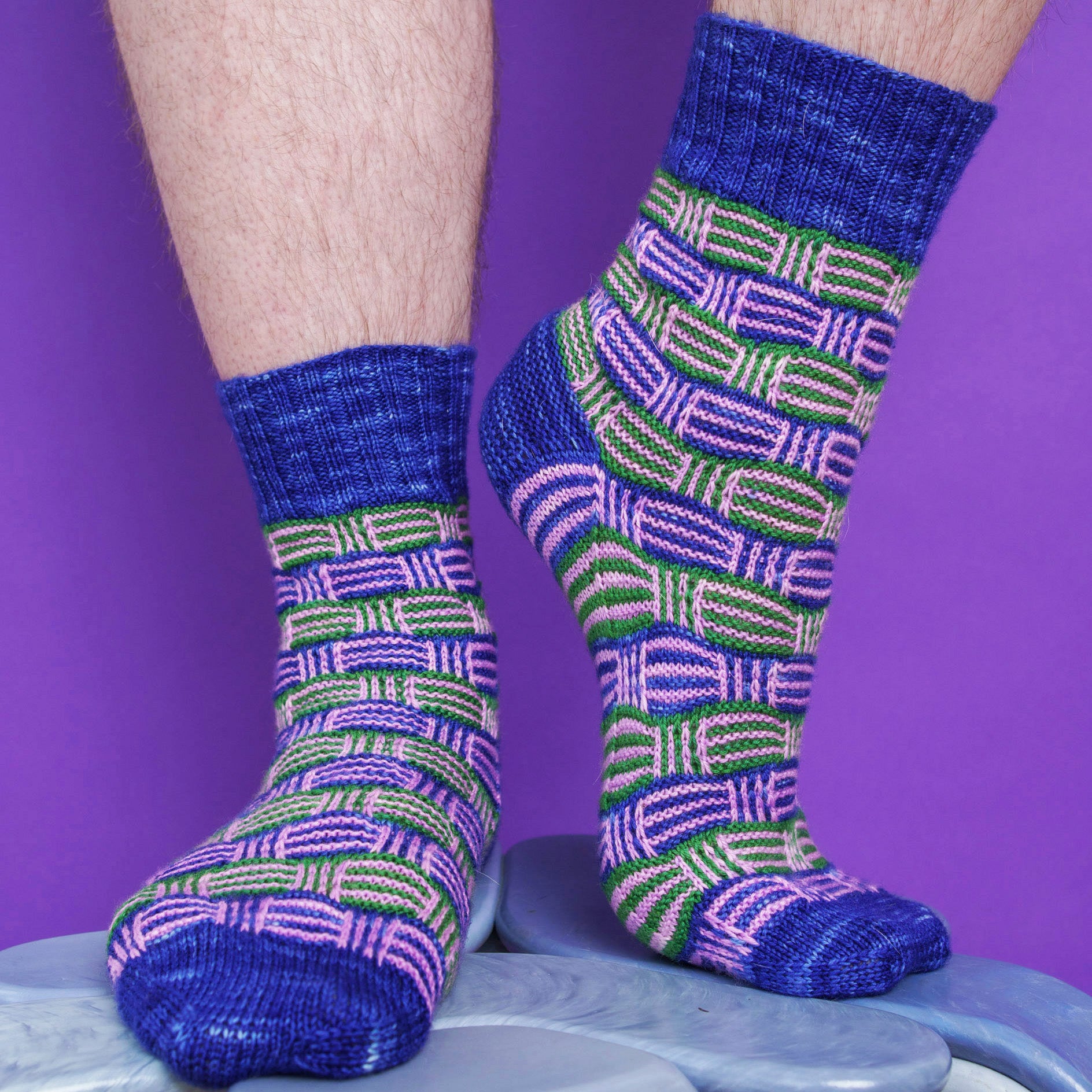 Striped Tiles Socks