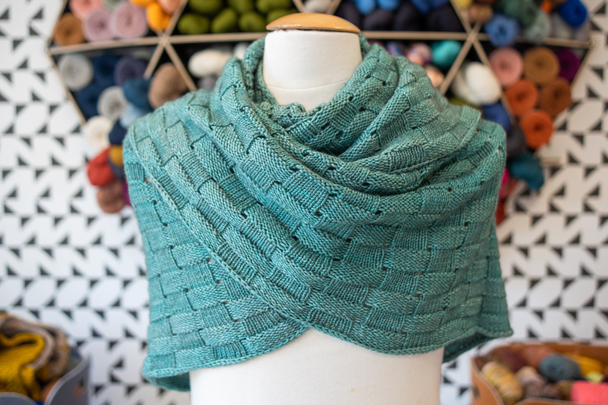 The Basketweaver Shawl