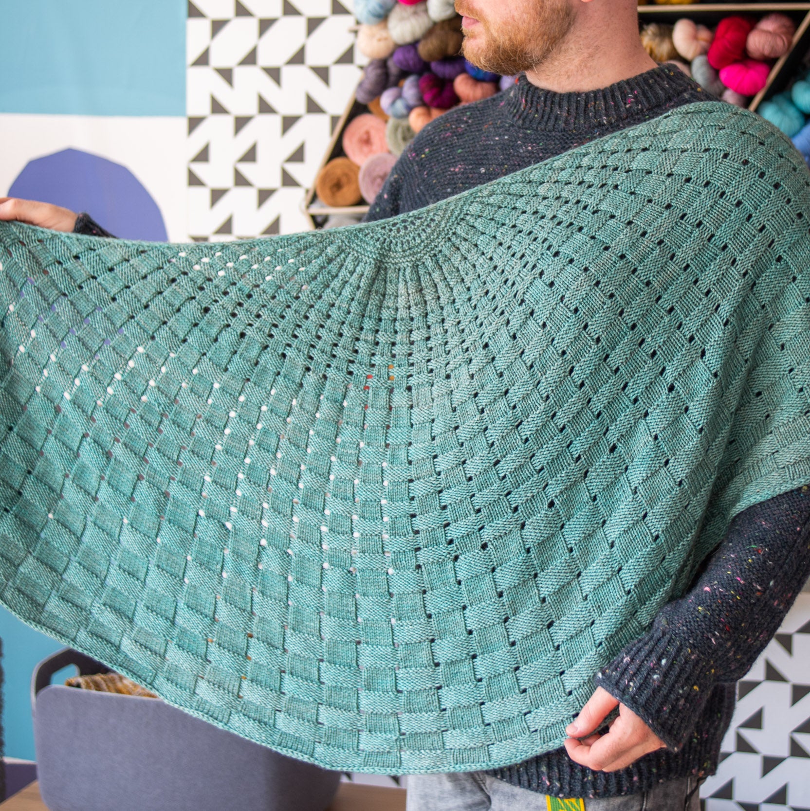 The Basketweaver Shawl