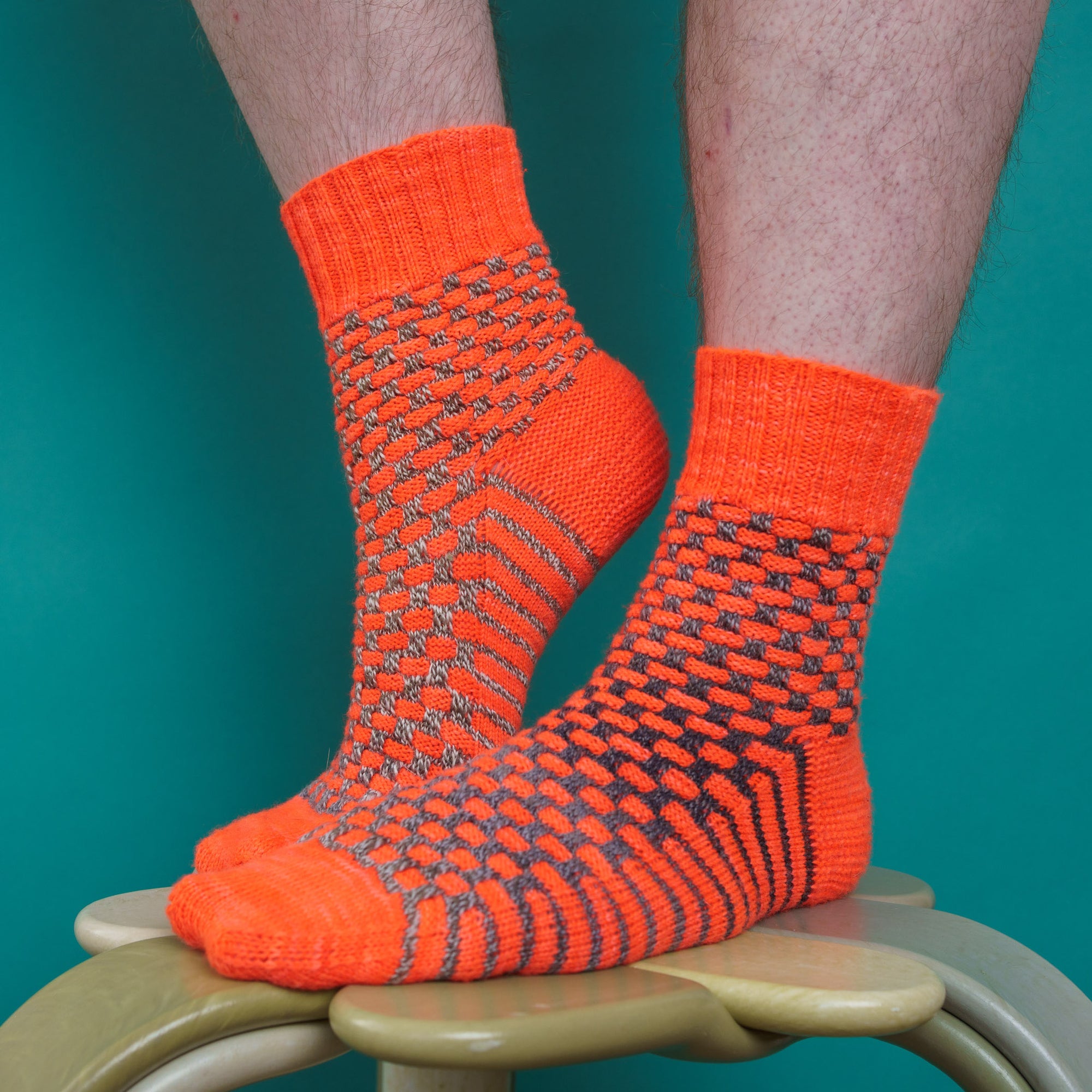 Woven Checks Socks