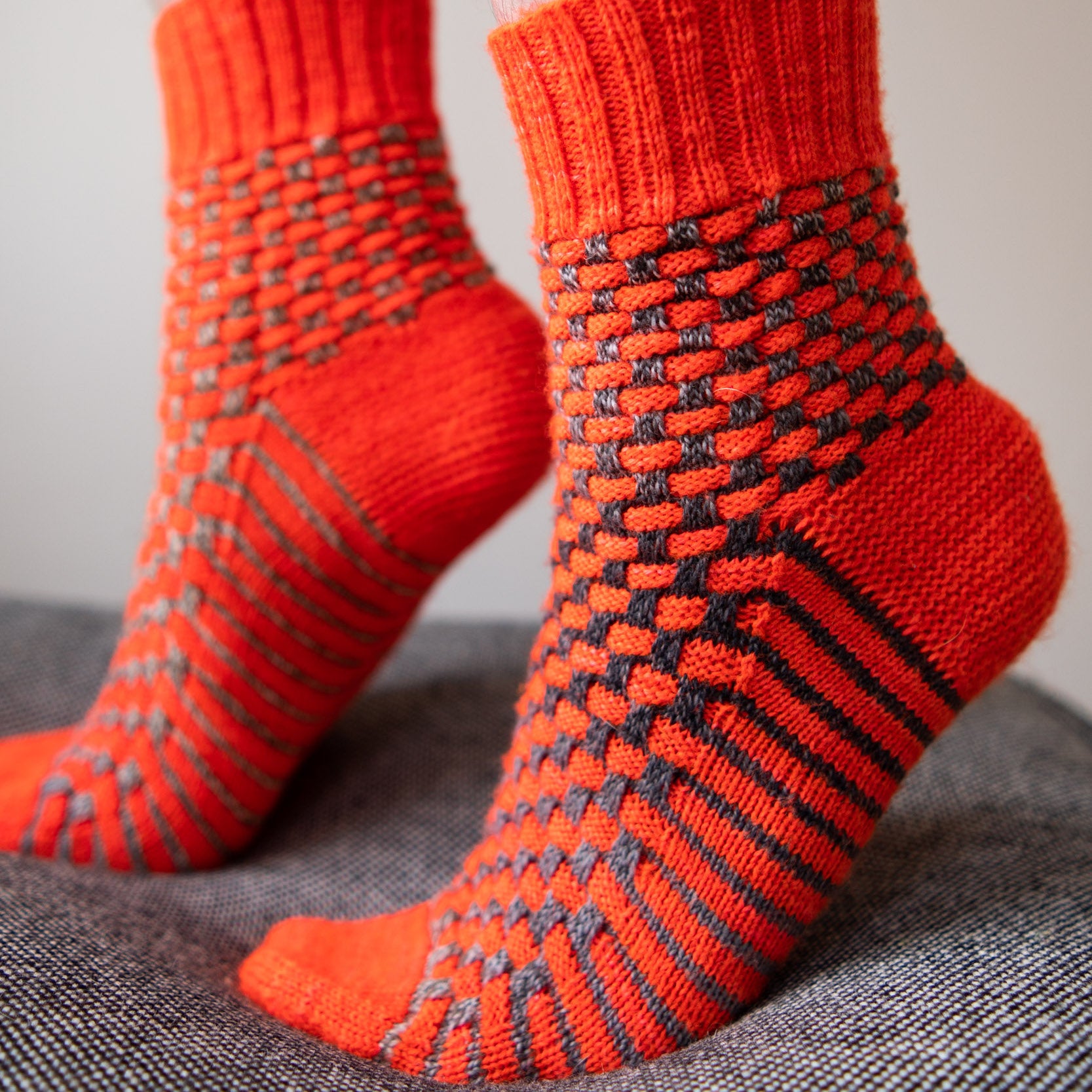 Woven Checks Socks