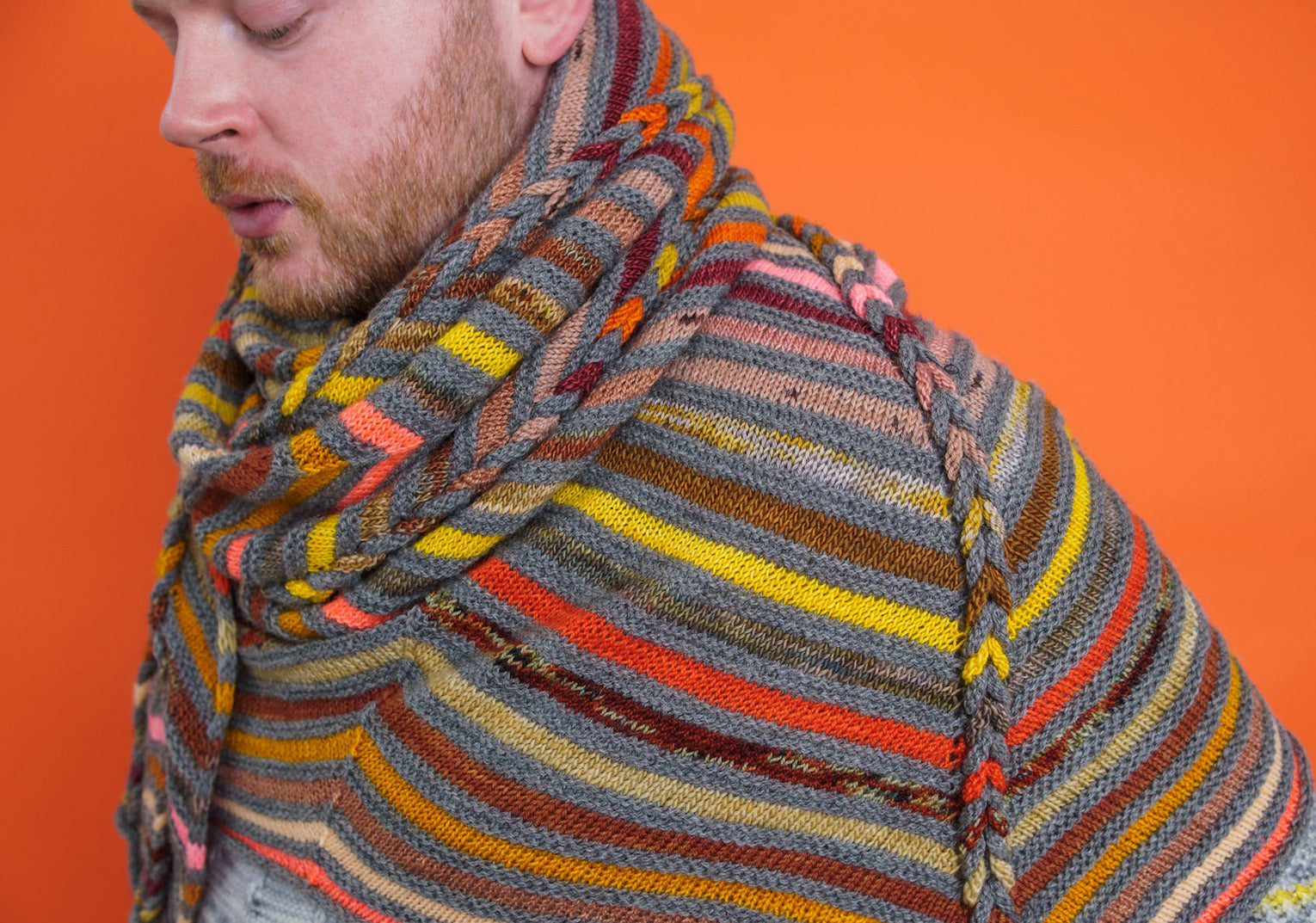 Chevron Braid Wrap - Westknits