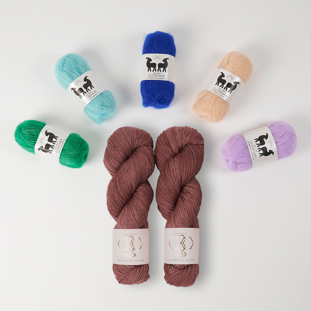 Glow Along 2026: Mohair Mobile Shawl