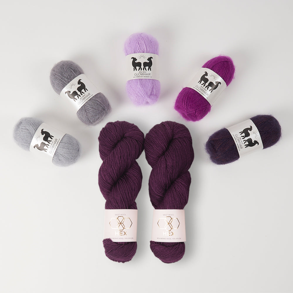 Glow Along 2026: Mohair Mobile Shawl