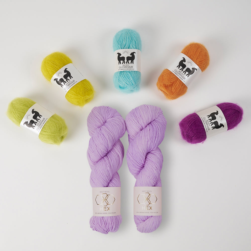 Glow Along 2026: Mohair Mobile Shawl