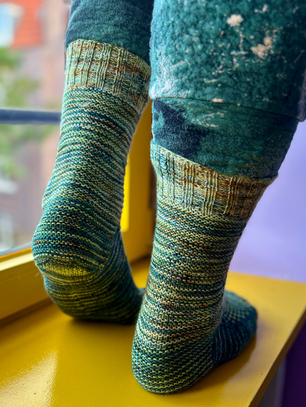 Cafe Knitting Socks