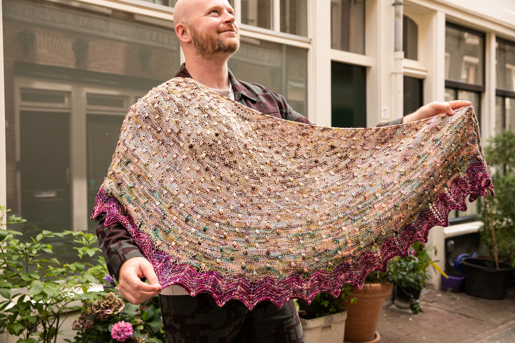 Dancing Droplet Shawl