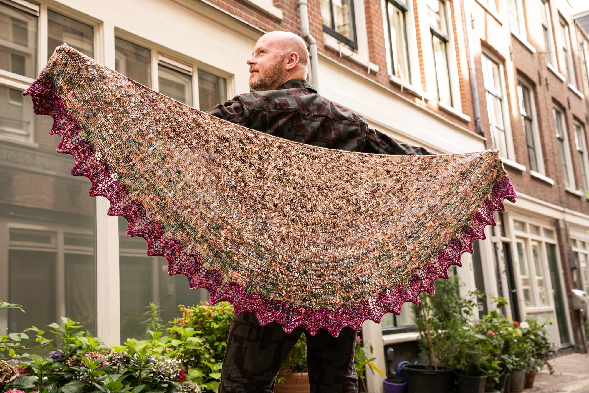 Dancing Droplet Shawl