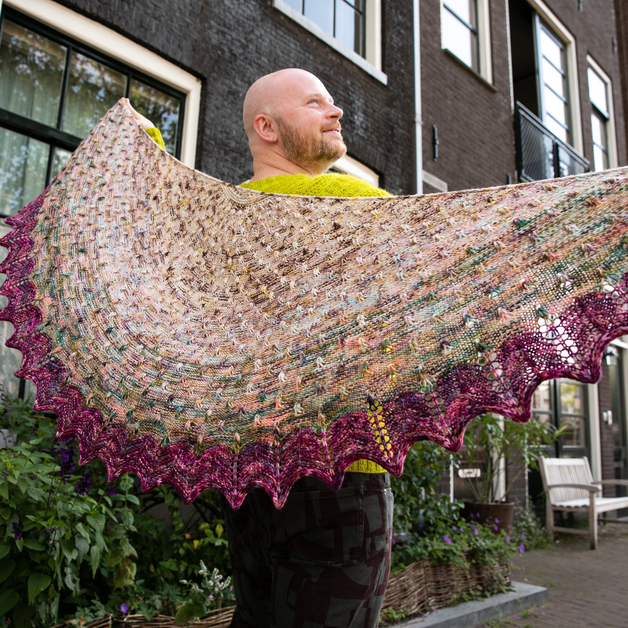 Dancing Droplet Shawl