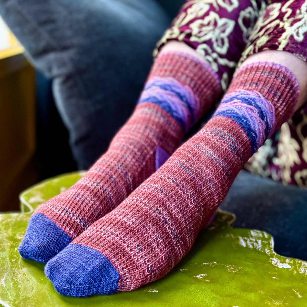 Embossed Jacquard Socks