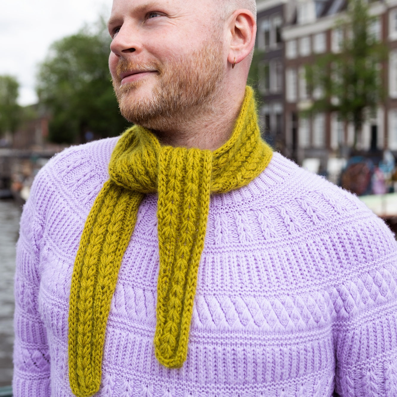 Fir Rib Skinny Scarf Westknits - Main Image