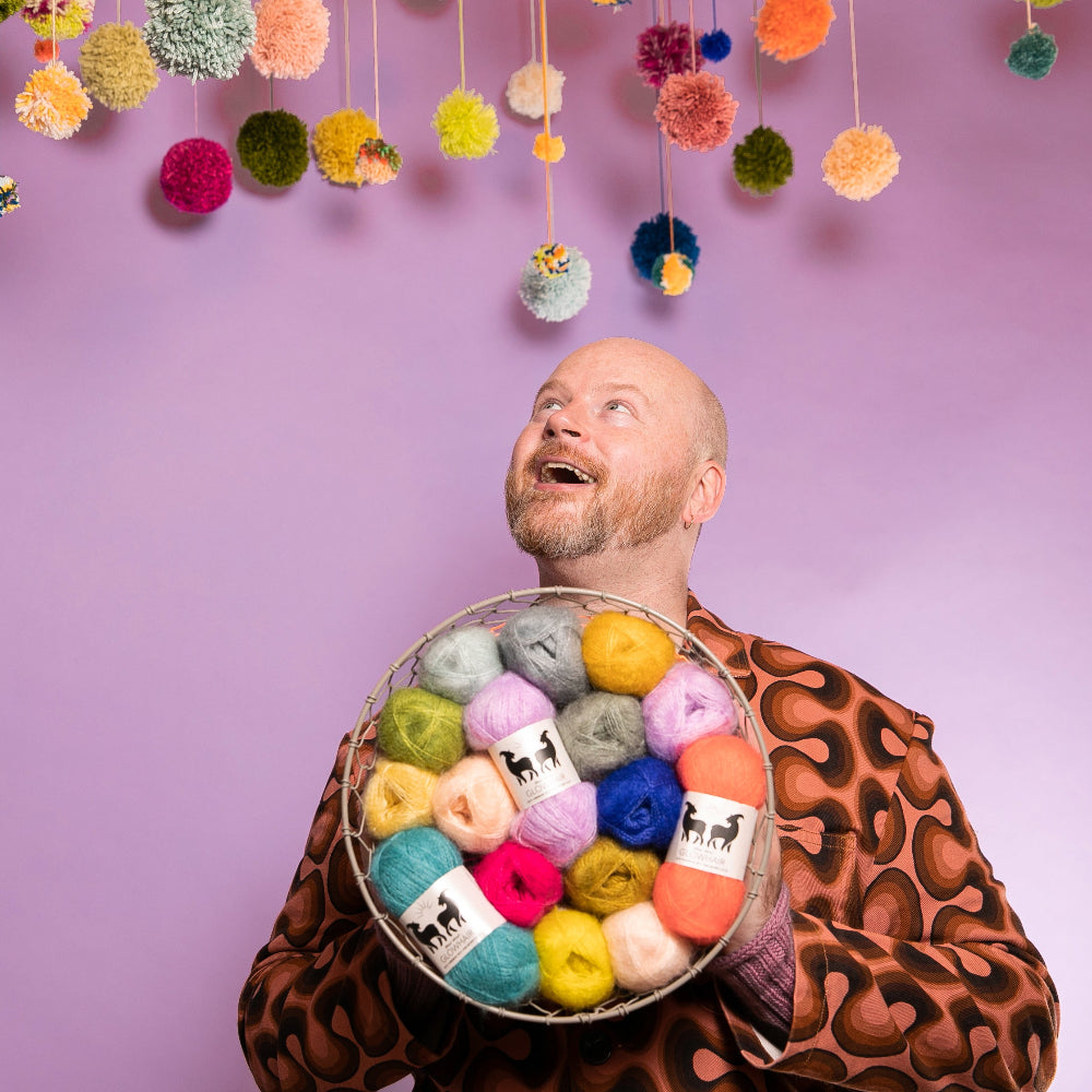 Glow Along 2026: Mohair Mobile Shawl