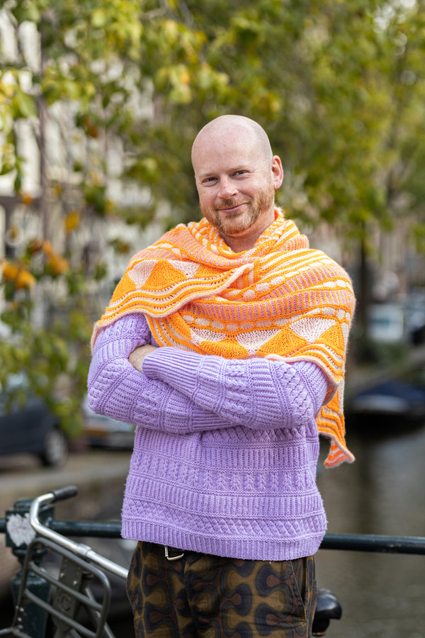 【GADID ANONIEM】GRAPHIC KNIT STOLE GADID ANONIEM】GRAPHIC KNIT STOLE GADID ANONIEM】GRAPHIC KNIT