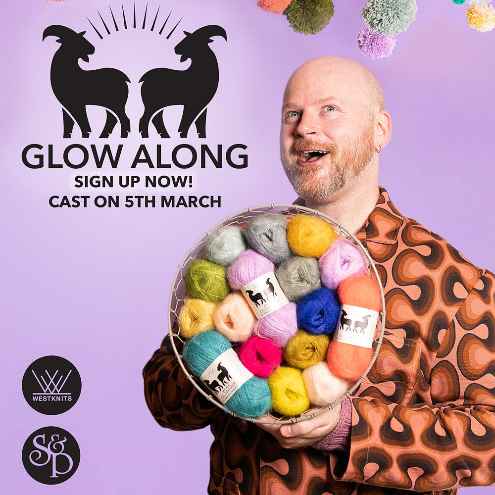 Glow Along 2026: Mohair Mobile Shawl