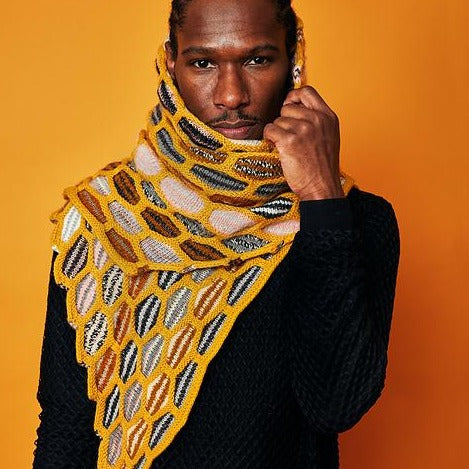 Honey Striped Scarf - Westknits
