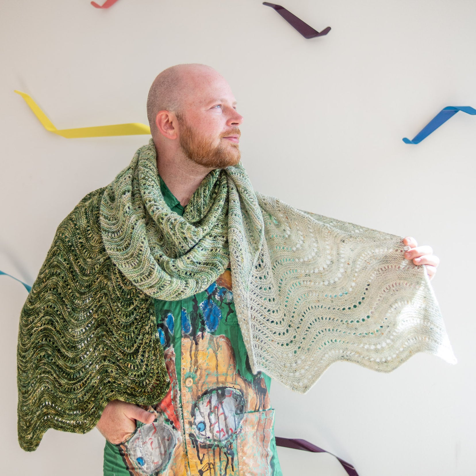 westknits painting shawls