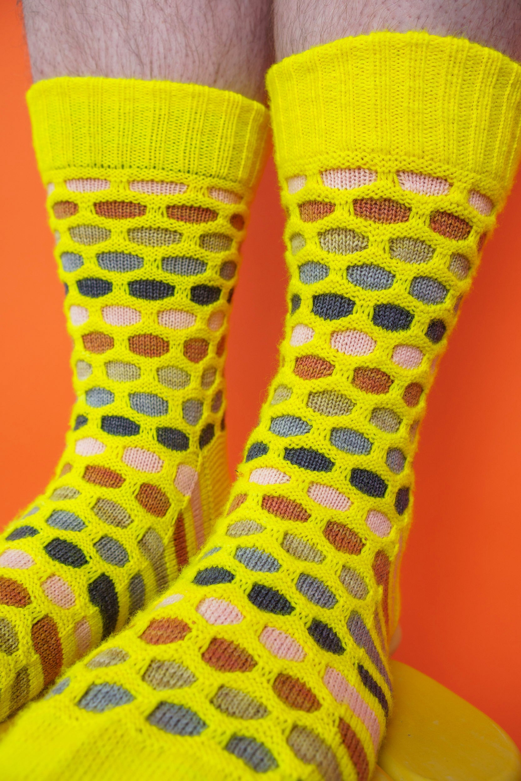 Painting Honeycombs Socks